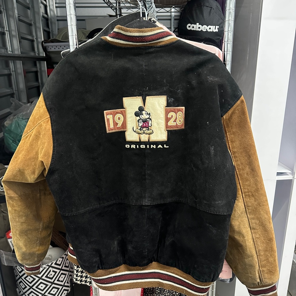 Disney Black and Brown Varsity Jacket